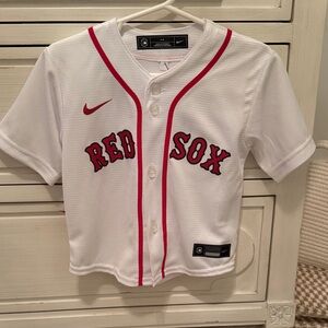 Nike Kids Red Sox White and Red Jersey
